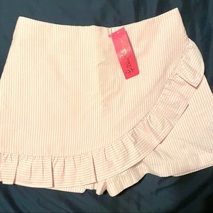 Lilly Pulitzer pinstripe skort